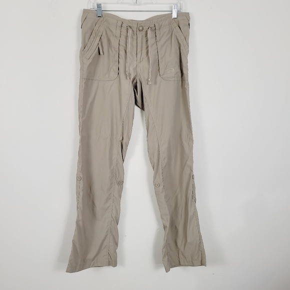 The‎ North Face Khaki 100% Nylon Convertible Packable Hiking Pants - Picture 1 of 7